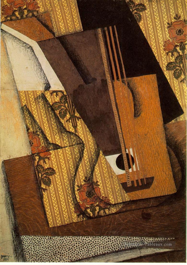 la guitare 1914 Juan Gris Peintures à l'huile